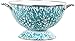Calypso Basics by Reston Lloyd Powder Coated Enameled Colander, 3 quart, Turquoise Marble