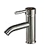 Rozin Brushed Nickel Single Hole Basin Faucet Deck Mounted Vanity Sink Mixer Tap