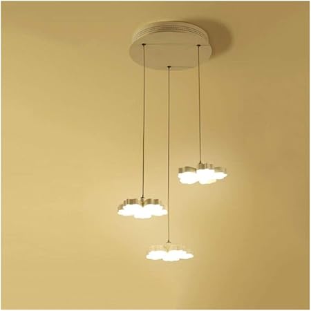 JHEY Candelabro LED Ciruela Sala de Estar 3light Lámpara Colgante