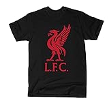 Official Liverpool FC Black Liverbird T-Shirt