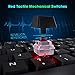 VicTsing Mechanical Keyboard, RED LED Backlit Mechanical Gaming Keyboard with Detachable Wrist Rest, Dust & Spill Resistance,100% Anti-Ghosting with Red Switches for PC Game-Blackthumb 1
