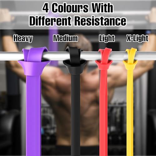 WuGU Elastic Band for Bodybuilding, Resistance Levels in Elastic Bands for Musculation, Fitness Bands Elastic Bands for Sports, Pilates, Yoga