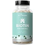Biotin 5000 mcg, 120 Vegetarian Capsules (for Hair Growth, Skin, and Nails)