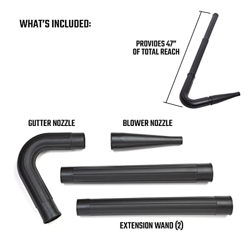 CRAFTSMAN CMXZVBE38640 21/2 in. 4Piece Wet/Dry Vacuum Gutter Cleaning