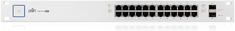 Ubiquiti US-24-250W 24 Port PoE Gigabit Managed Network Switch 250W