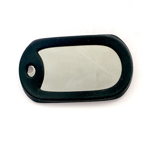 Black military dog tag silencers - Rubber / silicon