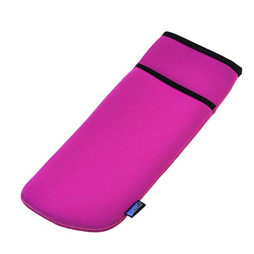 BCP Neoprene Curling Iron Holder Flat Iron Curling Wand Travel Cover Case Bag Pouch (Hot Pink)