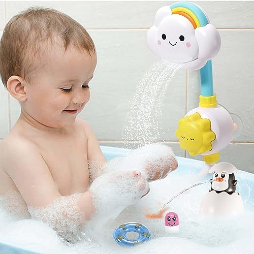 Bath Toy Bathtub Toy with Shower and Safe Colorful Skin Friendly