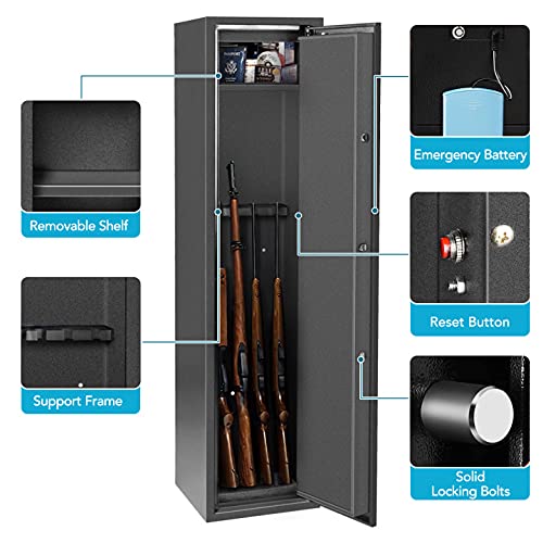 Biometric 4 Rifle Gun Safes for Rifles and Shotguns, Rifle Gun
