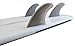 Ho Stevie! Thruster (3) Surfboard Fins - High Performance HexCore - Built for Maneuverability - [Choose Base] with Fin Key, Screws, Wax Comb and Travel Case