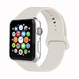 IYOU Sport Band Compatible with Watch Band 38MM 42MM 40MM 44MM, Soft Silicone Replacement Sport Strap Compatible with 2018 Watch Series 4/3/2/1