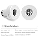 Oittm Smart Light Socket Wi-Fi Lights Bulb Adapter Base Converter E26 Lamp Holder Compatible with Alexa and Google Assistant, No Hub Required, App Control from Anywhere