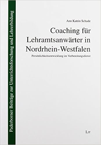Schade A Coaching Fur Lehramtsanwarter Nrw Amazon De Ann Katrin Schade Bucher