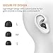 Mini Bluetooth Headset Invisible Smallest Earbud Wireless Headphone w/ Magnet USB Charger 6.5H Playtime Car Single Earpiece IPX5 Sweatproof Earphone w/ Mic for iPhone and Andriod Phones (1 piece)