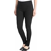 Dalia Women's Pull-On Ponte Pant with Built-in Tummy Control Panel