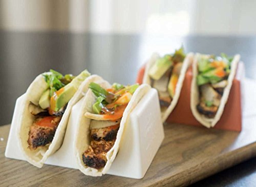 Taco Tender - Oven, Microwave, Dishwasher Safe Taco Holder (2, Orange)