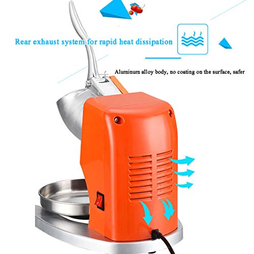 Ice Crusher Eiscrusher Eiszerkleinerer,95kg/h Smoothies Elektro Ice Shaver Maschine für Haushalt Commercial Use – Bild 5