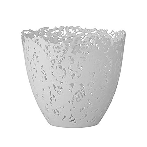 Votive, Laced White Porcelain