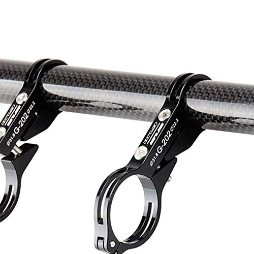 Algol - GUB 202 Carbon Fiber Bicycle Handlebar Extender 20cm Super Long Bike Light Holder Phone Lamp Mount Stand Cycling Accessor - Thumbnail 6