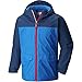 Columbia Big Boys Rain-Zilla Jacket, Super Blue/Carbon, Large