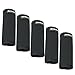 (Black, 5-Pack) Soft Neoprene Suitcase Handle Wraps Luggage Grip Travel Tags Labels 700036-BLK