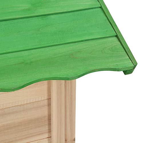Tidyard Maison de Jeu | Maison de Jardin Enfant | Cabane de Jardin pour Enfants Bois Vert