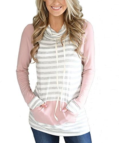 Xinglan Women Casual Camo Floral Print Long Sleeve Drawstring Hoodie Pullover Sweatshirt with Pockets