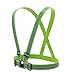 Reflective Vest Straps NEW Premium Design + 1 Pair of High Visible Bands for Arm / Wrist / Ankle | Safety Gear for Running, Walking, Jogging, Cycling, Workers, Motorcycle | (Yellow / Green, L - 3XL)