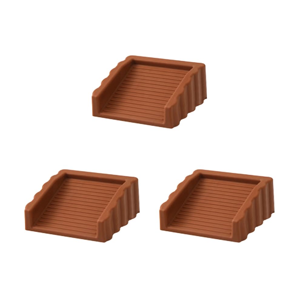 Photo 1 of 3 Pack Coffee Color Door Stoppers Doorstop, Rubber Door Stoppers Wedges, Doors Stops for Door Bottom