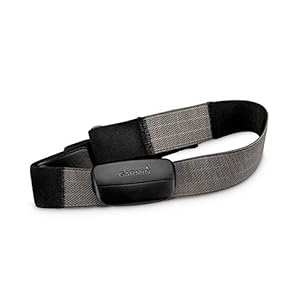 Garmin Premium hartslag-borstband HRM – hoog draagcomfort, elastische en wasbare textielriem.