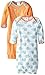 Gerber Unisex-Baby Lap Shoulder Gown, Elephant, 0-6 Months (Pack of 2)