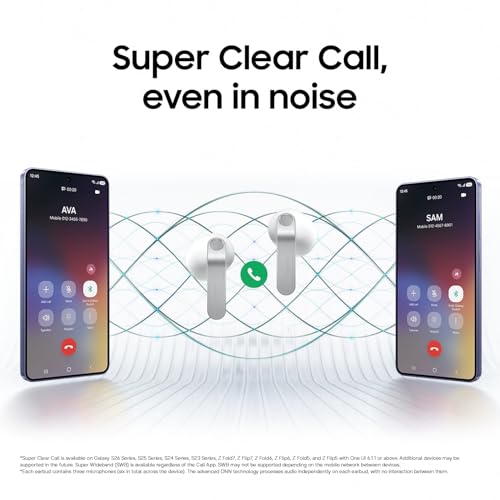 Samsung Galaxy Buds4, Black (CAD Version & Warranty) - Open Ear Fit, Hi-Res Audio, Adaptive ANC, AI Assistant