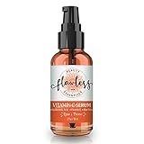Vitamin C Serum For Face – 2 OZ – With Vitamin C&E, Hyaluronic Acid, And Aloe Vera. Fades Sun Spots, Brightens Skin, Shrinks Pores, Fights Pre Mature Aging, & Clears Acne. Organic & Cruelty Free