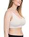 Kindred Bravely Simply Sublime Seamless Nursing Bra for Breastfeeding | Wireless Maternity Bra (Ivory with Pink Trim, Large)