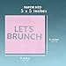 Brunch Party Supplies, Pink Paper Napkins (5 x 5, 50 Pack)
