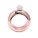 Amzwt Bangle Flask Wine Flasket Bracelet Best (3.5oz Rose Gold with Rhinestones Lid)