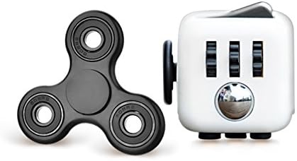 Fidget Spinner &amp; Fidget Cube | Ultimate Fidget Bundle | Improves Attention and Focus | Reduces Anxiety, Stress, or ADHD | For Children and Adults | by Innovative Toys