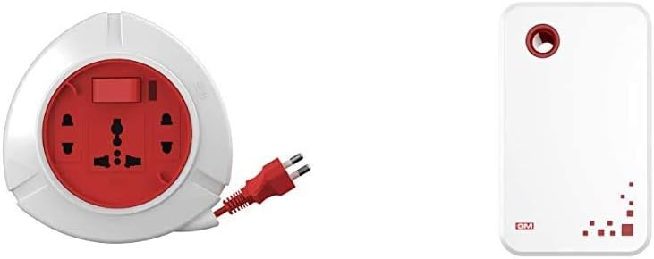 GM 3041-Trio 2 Pin Flex Box 5 Meter & 4008-Strio Stereophonic Door Bell (Ding Dong),White Combo