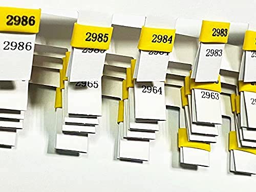 100pcs Colors Racing Rubber Pigeon Ring Tough Material Rubber Bands for Racer Pigeon Colorful Numbered (yellow)