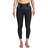 Tommie Copper Women’s Pro-Grade Lower Back Support Compression Leggings Capris with Pocket & Adjustable Straps