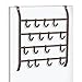 Lynk Over Door or Wall Mount 16 Hook Rack Shirt, Belt, Hat, Coat, Towel Organizer, Bronze