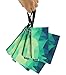 QOGiR Reusable Snack Bags and Sandwich Bags with Handle (Emerald)