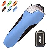 VERZEY Mummy Envelope Camping Sleeping Bag, Great for 3 Season, Hiking Outdoor Activities Waterproof Lightweight Sleeping Bags for Adults, Youth，Teens ，Kids & Boys