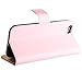 Apple iPhone 6/6s - Genuine Leather Folding Wallet Case (Baby Pink)