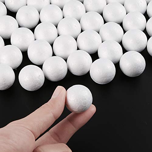 image for Pllieay 150 Pieces 2.5cm (1inch) Craft Foam Balls Styrofoam Balls for 