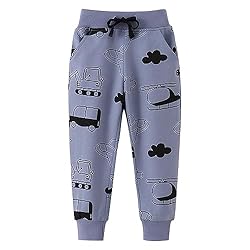 Ysoea Toddler Boys Excavator Print Sweatpants