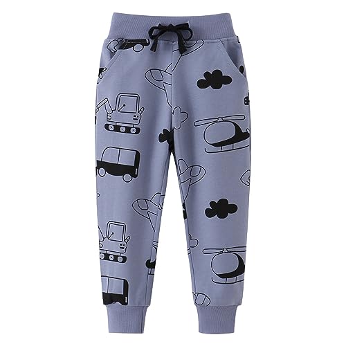 Ysoea Toddler Boys Excavator Print Sweatpants