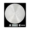 Salter-Digital-Seen-on-TV-Stylish-Slim-Design-Electronic-Cooking-Scale-for-Home-Kitchen-Weigh-Food-5000g-Liquids-in-ml-and-fl-Oz--Black-Chrome Salter 1036 BKSSDR Disc Electronic Scale, Seen on TV, Stylish Slim Design, Home & Kitchen Cooking, Spun Stainless Steel…