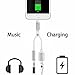 ANCHENLE 3.5 mm Audio Charge iPhone Adapter Lightning Adapter Headphone for iPhone 8/8 Plus iPhone X/10 iPhone 7/7 Plus/6Plus. Lightning Jack Connector to 3.5mm Earphone Support iOS 11 - Silver