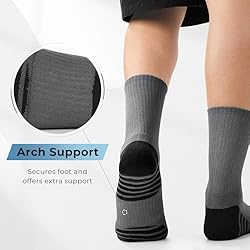 BAMBOO COOL Men's Crew Socks Athletic Running